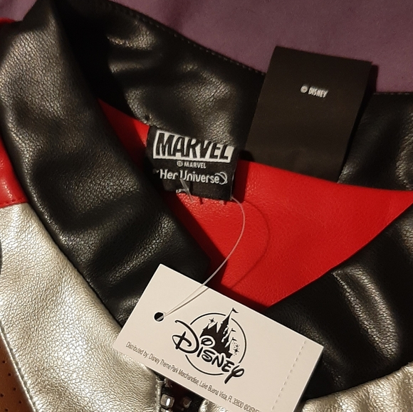 NWT: Marvel Avengers Superhero Thor Faux Leather Jacket by Her Universe - Picture 4 of 6